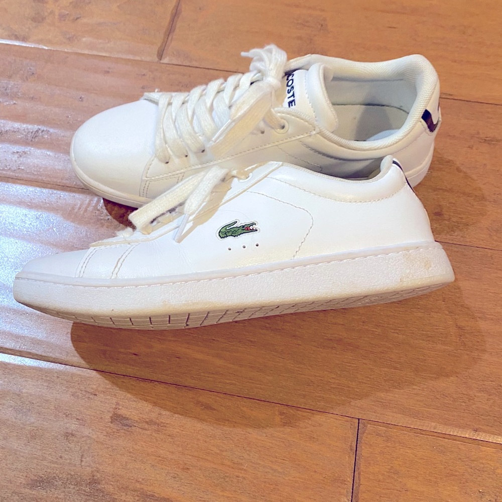 Lacoste white sneakers size 5